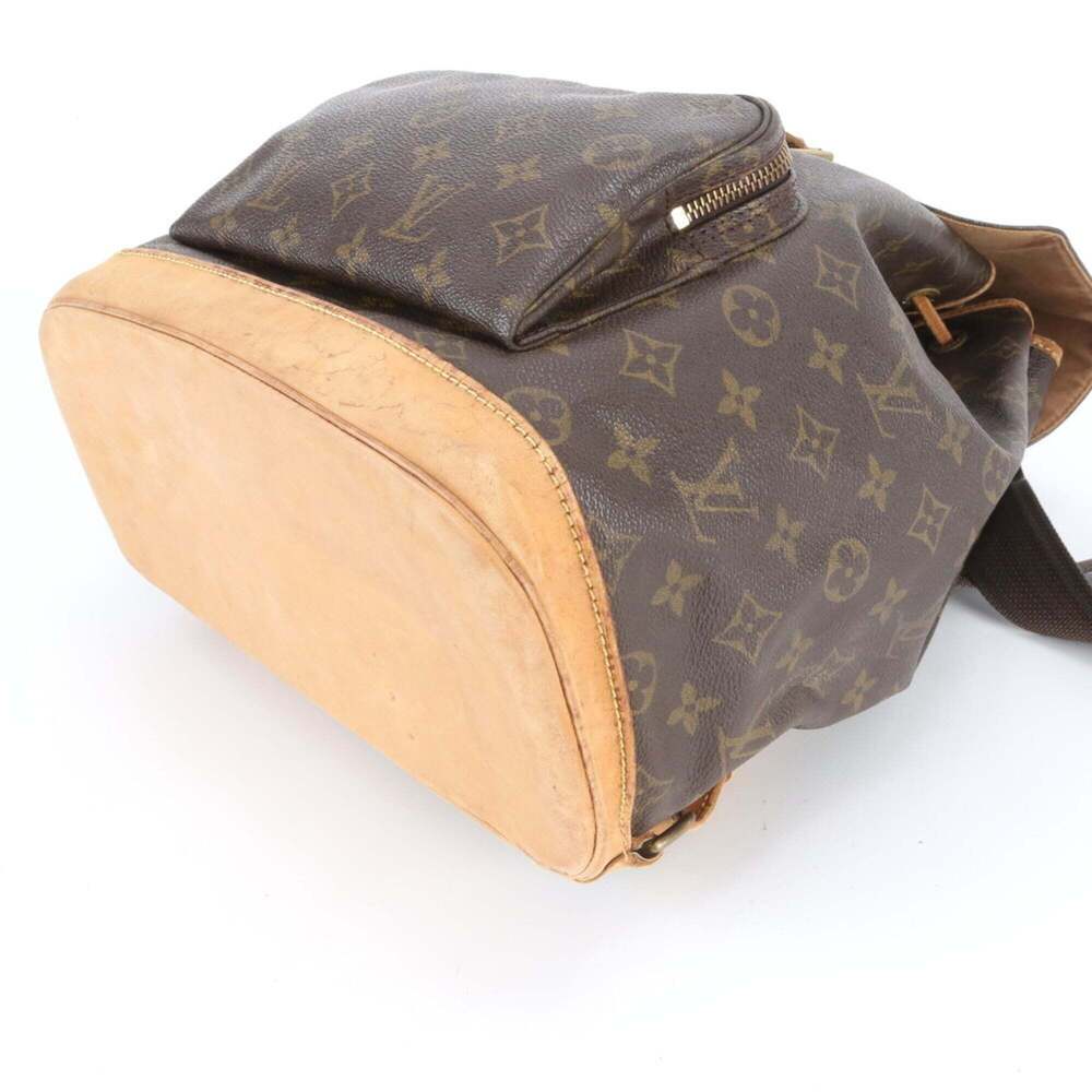 LOUIS VUITTON Brown Monogram Leather Backpack - Picture 5 of 10